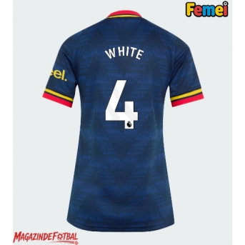 Arsenal Ben White #4 Tricou Fotbal Replică 2026-27 Femei Deplasare